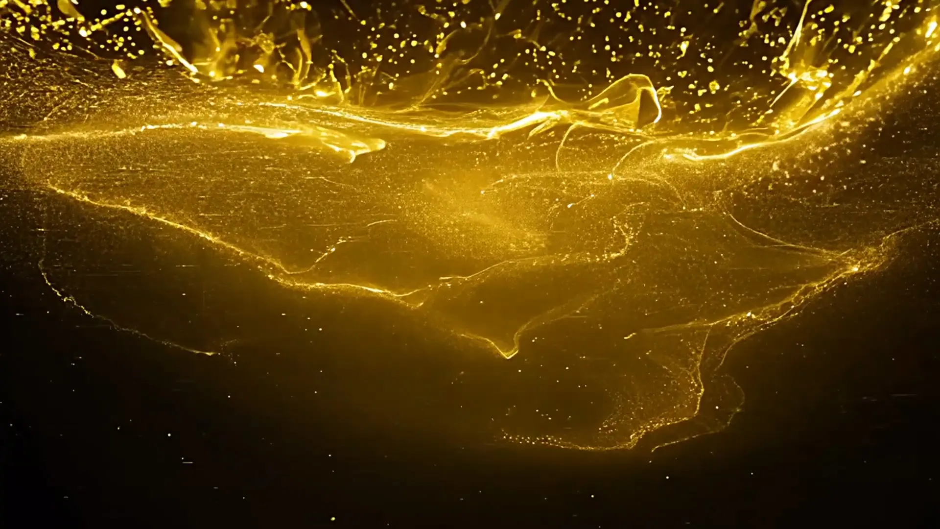 Cinematic Gold Particle Overlay for Video Projects